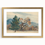 Autumn Forest Modern Art Print - Nature-Inspired Contemporary Decor