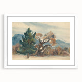 Autumn Forest Modern Art Print - Nature-Inspired Contemporary Decor