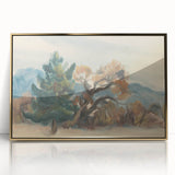 Autumn Forest Modern Art Print - Nature-Inspired Contemporary Decor