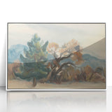 Autumn Forest Modern Art Print - Nature-Inspired Contemporary Decor