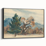 Autumn Forest Modern Art Print - Nature-Inspired Contemporary Decor