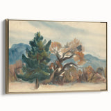 Autumn Forest Modern Art Print - Nature-Inspired Contemporary Decor