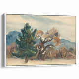 Autumn Forest Modern Art Print - Nature-Inspired Contemporary Decor