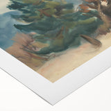 Autumn Forest Modern Art Print - Nature-Inspired Contemporary Decor