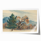 Autumn Forest Modern Art Print - Nature-Inspired Contemporary Decor