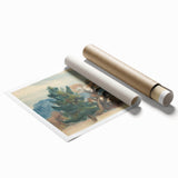 Autumn Forest Modern Art Print - Nature-Inspired Contemporary Decor