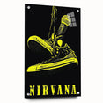 Nirvana Shoes & Microphone Poster - Retro Punk Art - Vintage Rock Print