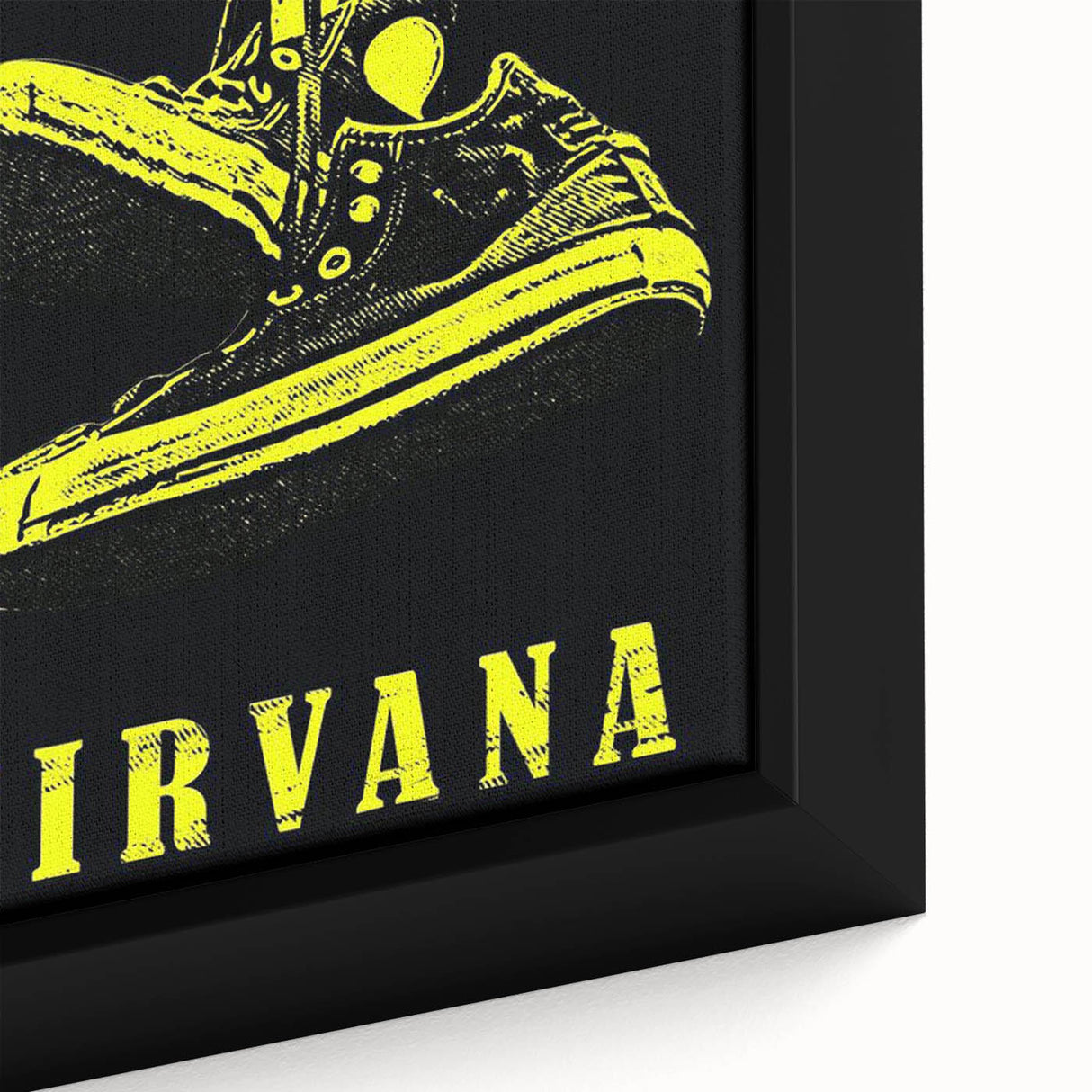 Nirvana Shoes & Microphone Poster - Retro Punk Art - Vintage Rock Print