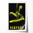 Nirvana Shoes & Microphone Poster - Retro Punk Art - Vintage Rock Print