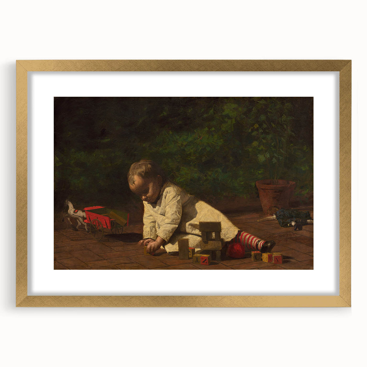Timeless Realism Art Print - Child at Play by Eakins