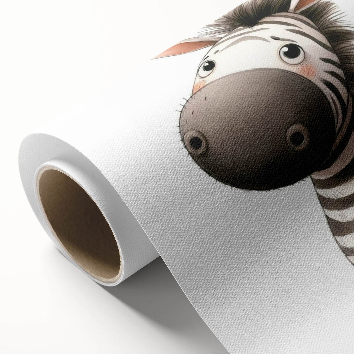 Adorable Zebra Girls Room Wall Art - Playful Nursery Animal Print