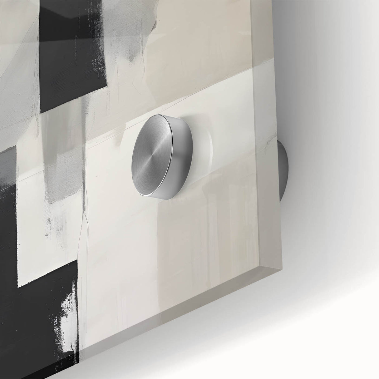 Framed Dining Room Prints – Minimalist Abstract Black & Gray Art