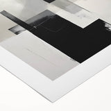 Framed Dining Room Prints – Minimalist Abstract Black & Gray Art