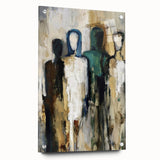 Abstract Figures Wall Art - Modern Canvas Print for Living Room