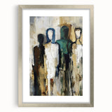 Abstract Figures Wall Art - Modern Canvas Print for Living Room
