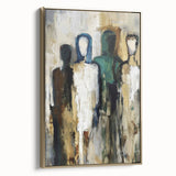 Abstract Figures Wall Art - Modern Canvas Print for Living Room