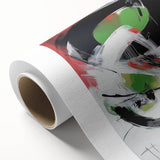 Contemporary Abstract Canvas – Bold Red and Green Wall Art Print