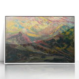 Expressionist Art Sunset in the Mountains - Modern Expressionism Wall Art