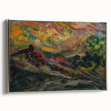 Expressionist Art Sunset in the Mountains - Modern Expressionism Wall Art