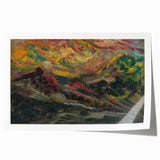 Expressionist Art Sunset in the Mountains - Modern Expressionism Wall Art