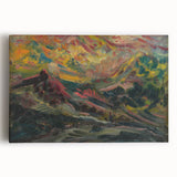 Expressionist Art Sunset in the Mountains - Modern Expressionism Wall Art