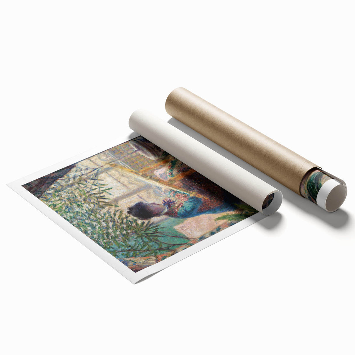 Impressionist Portrait - Madame Monet Embroidering by Claude Monet Art