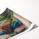 Impressionist Portrait - Madame Monet Embroidering by Claude Monet Art