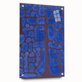 Abstract Modern Art in Rich Blues - Unique Contemporary Wall Decor