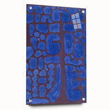 Abstract Modern Art in Rich Blues - Unique Contemporary Wall Decor