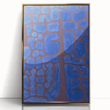 Abstract Modern Art in Rich Blues - Unique Contemporary Wall Decor