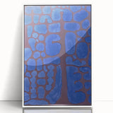 Abstract Modern Art in Rich Blues - Unique Contemporary Wall Decor