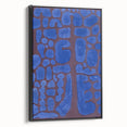 Abstract Modern Art in Rich Blues - Unique Contemporary Wall Decor