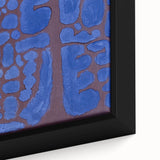 Abstract Modern Art in Rich Blues - Unique Contemporary Wall Decor