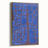Abstract Modern Art in Rich Blues - Unique Contemporary Wall Decor