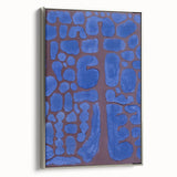 Abstract Modern Art in Rich Blues - Unique Contemporary Wall Decor