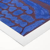 Abstract Modern Art in Rich Blues - Unique Contemporary Wall Decor