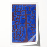 Abstract Modern Art in Rich Blues - Unique Contemporary Wall Decor