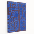 Abstract Modern Art in Rich Blues - Unique Contemporary Wall Decor