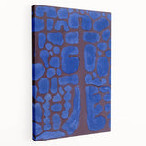Abstract Modern Art in Rich Blues - Unique Contemporary Wall Decor