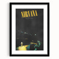 Nirvana Live at Reading Poster - Retro Concert Art - Vintage Rock Print