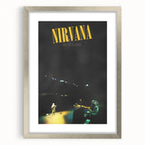 Nirvana Live at Reading Poster - Retro Concert Art - Vintage Rock Print