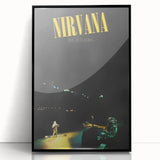 Nirvana Live at Reading Poster - Retro Concert Art - Vintage Rock Print