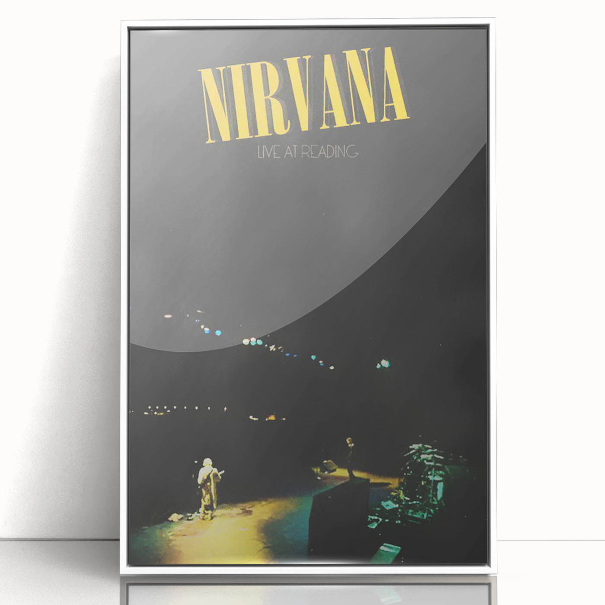 Nirvana Live at Reading Poster - Retro Concert Art - Vintage Rock Print