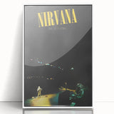 Nirvana Live at Reading Poster - Retro Concert Art - Vintage Rock Print