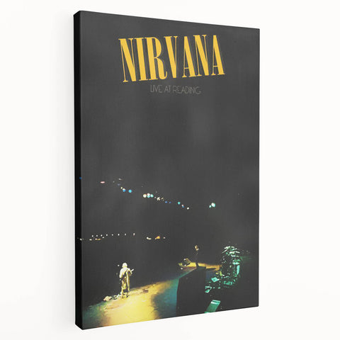 Nirvana Live at Reading Poster - Retro Concert Art - Vintage Rock Print