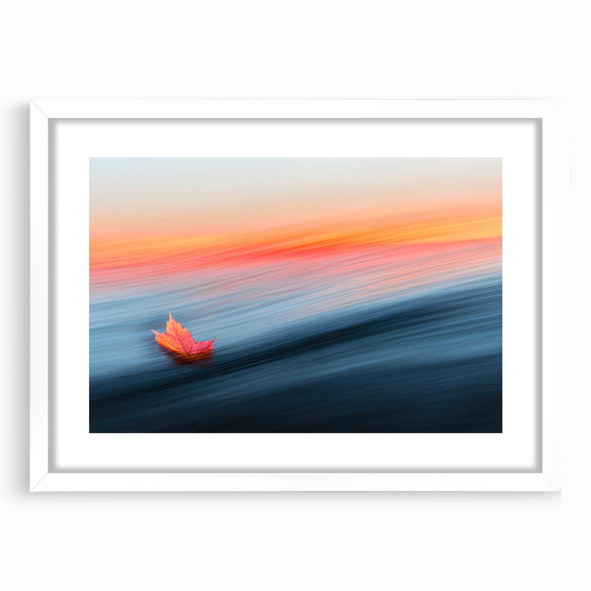 Autumn Leaf in Motion – Abstract Nature Wall Art Photography