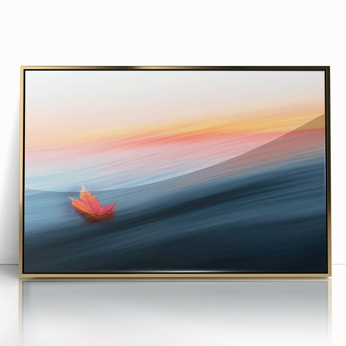Autumn Leaf in Motion – Abstract Nature Wall Art Photography