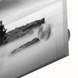 Stillness Within – Minimalist Emotive Wall Art in Black and White