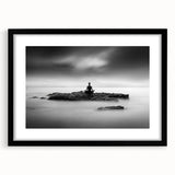 Stillness Within – Minimalist Emotive Wall Art in Black and White