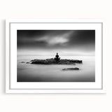 Stillness Within – Minimalist Emotive Wall Art in Black and White